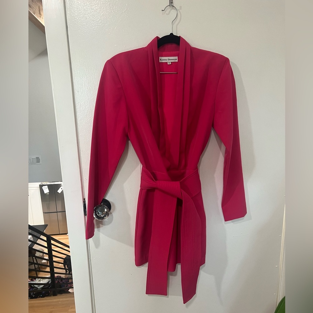 Karina Grimaldi/Revolve Benjamin Solid Mini Dress… - image 5